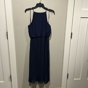 Sam Edelman navy blue lightweight evening gown
